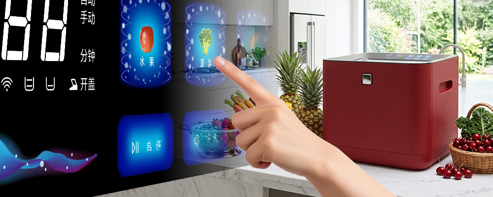 salad & fresh produce washing appliance operation UI